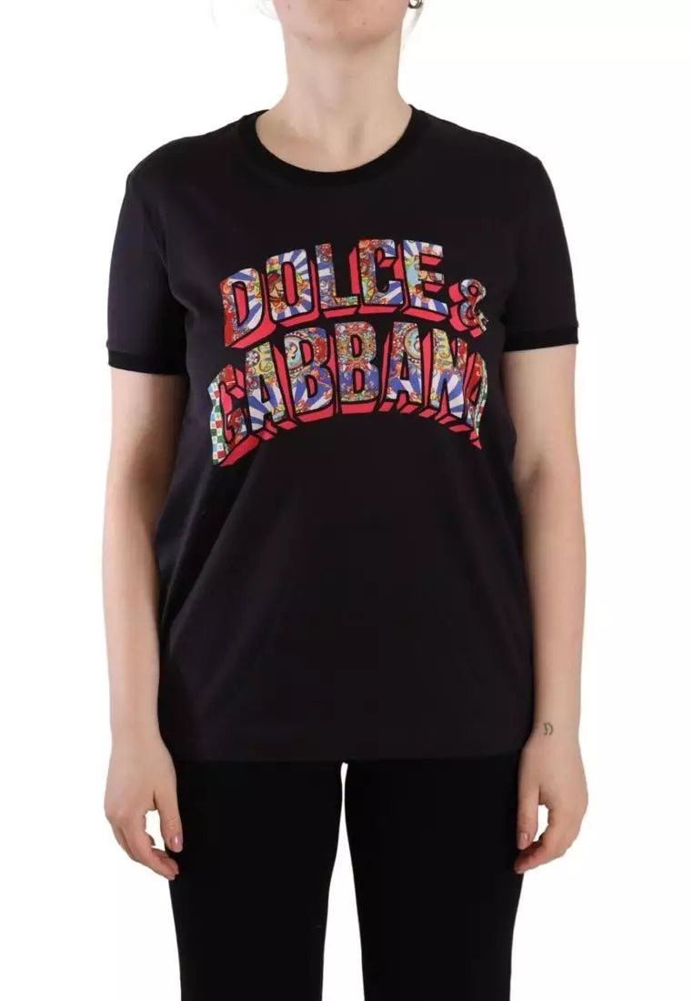 Dolce & Gabbana Logo Print Crew Neck Tee