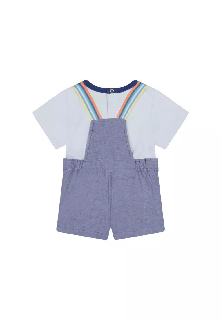 MARC JACOBS BABY BOY T-SHIRT+DUNGAREES SET